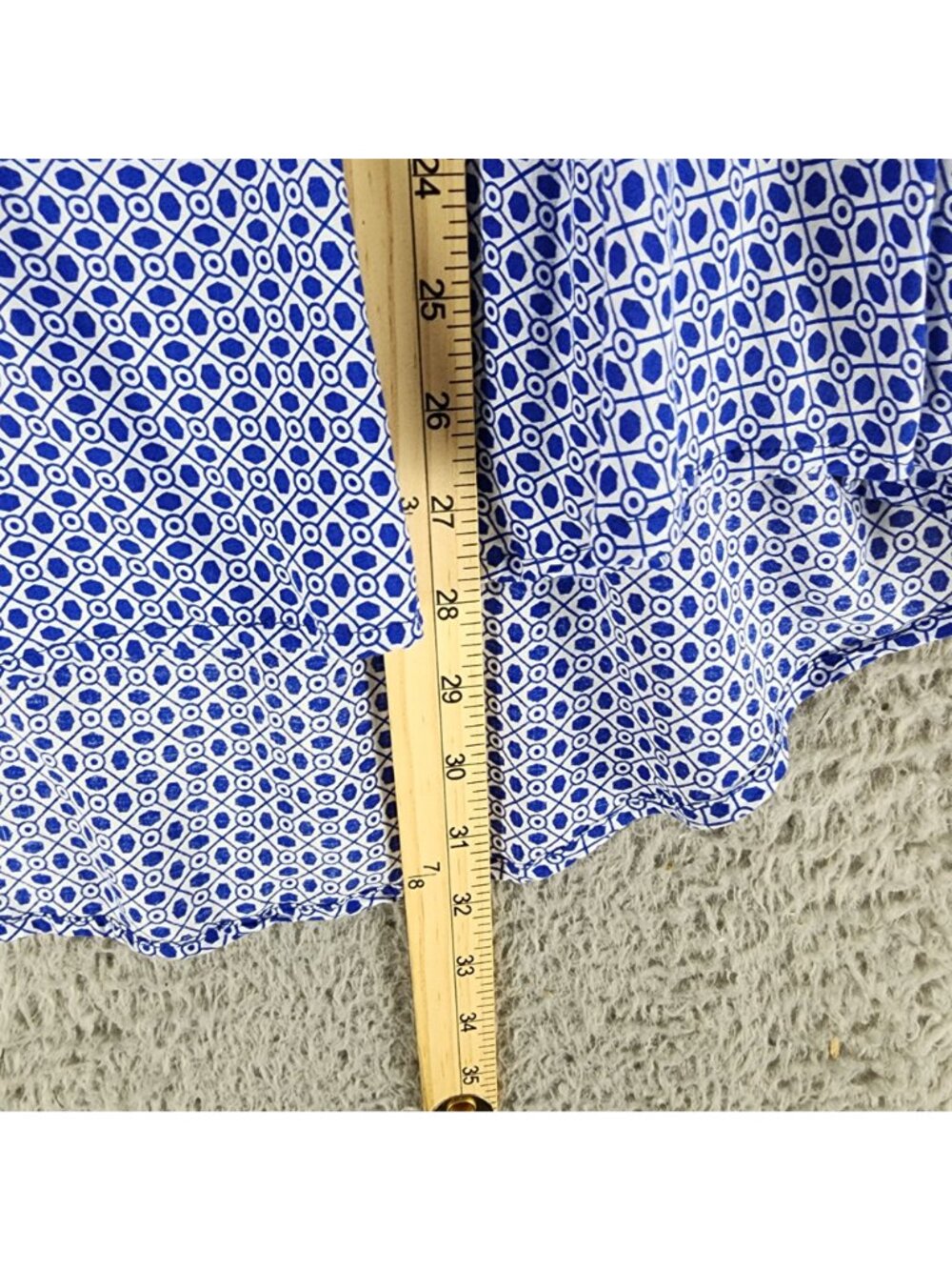 Grand & Greene Top Womens 2X Blue Long Sleeve Blouse - Picture 5 of 9